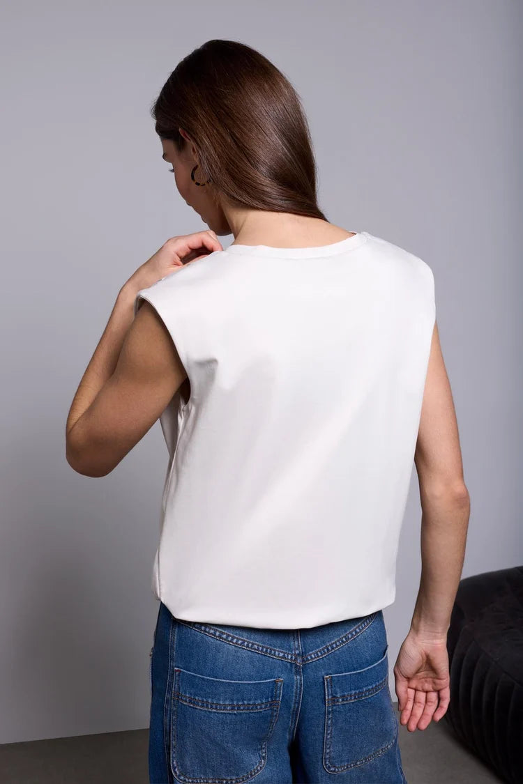 Tribal Padded Shoulder Muscle Tee