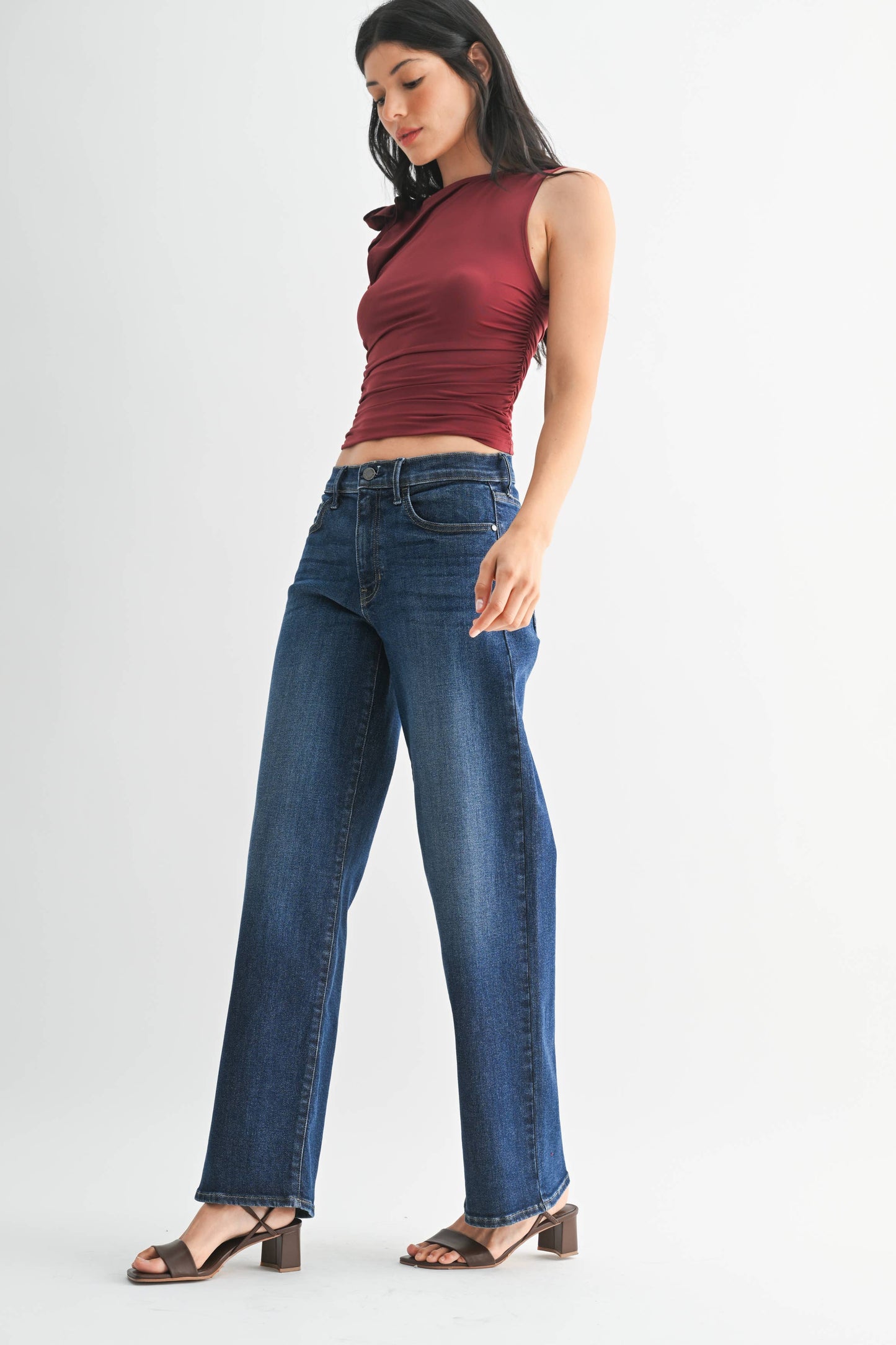 Just Black Denim Loose Straight w/ Regular Hem