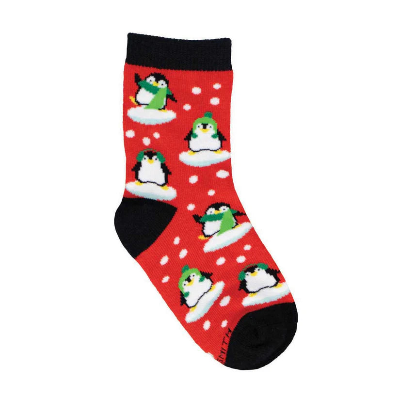Socksmith Fashionable Penguins Kids Socks, 2 sizes