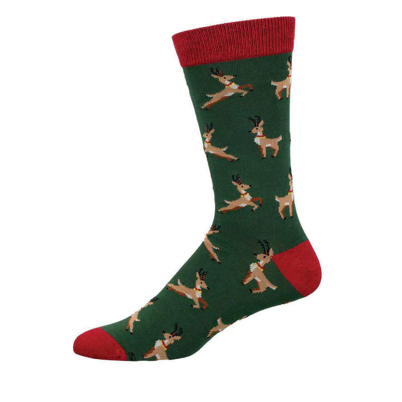 Men's Leaping Reindeer Socks