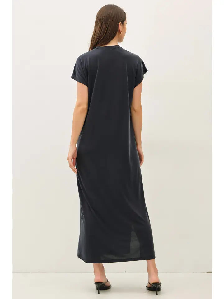 Be Cool Vintage Black Modal Dress
