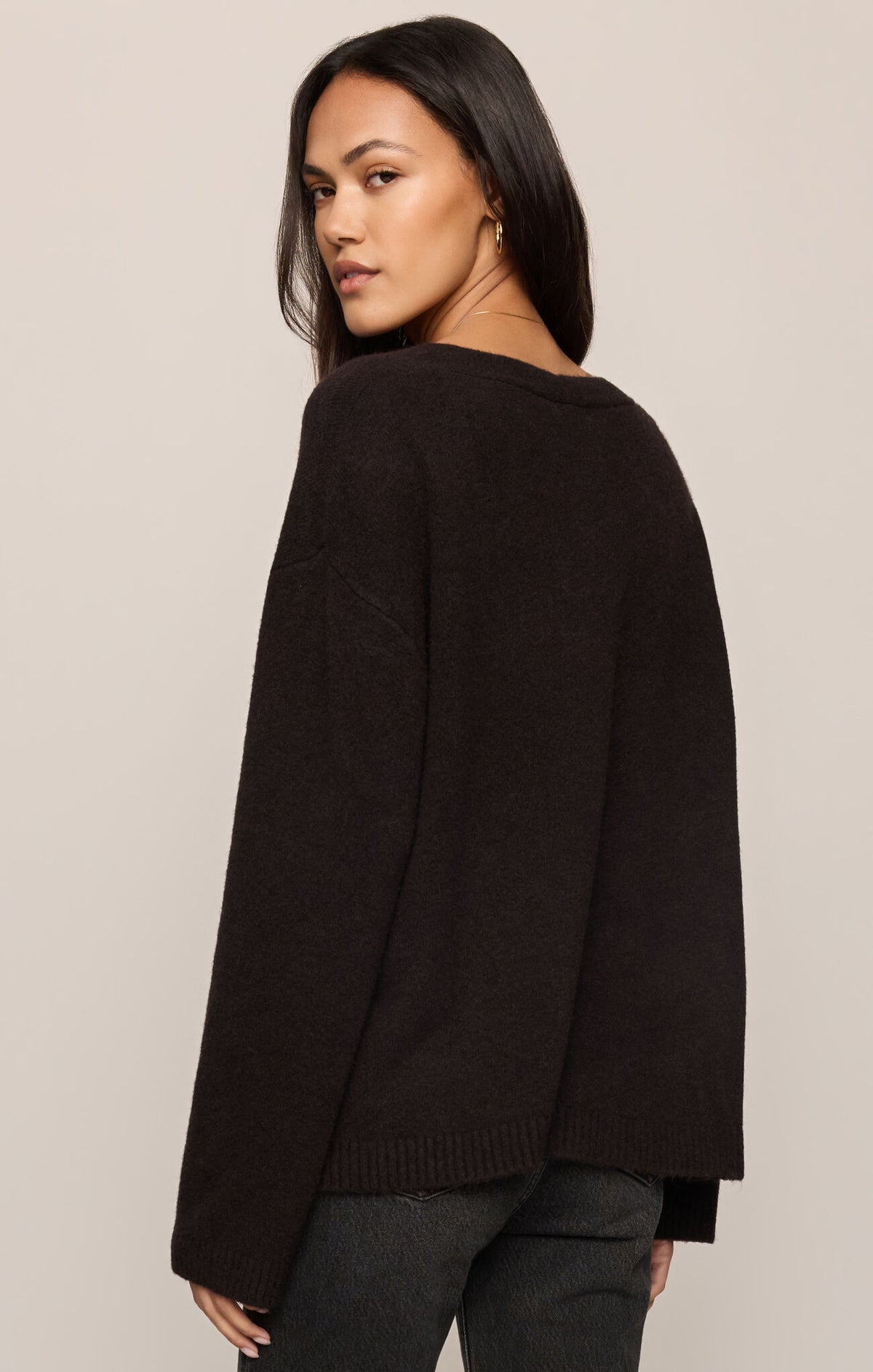 Z Supply Cozy Moment Cardigan in Dark Roast
