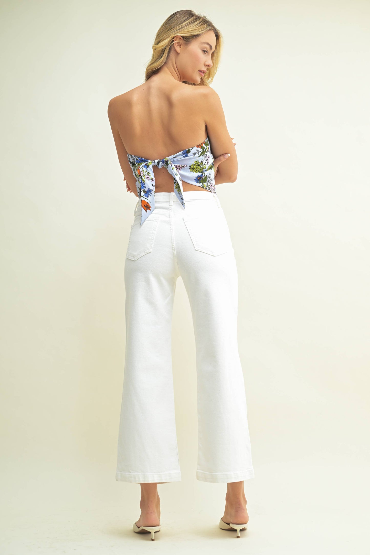 Just Black Denim Patch Pocket Wide Leg
