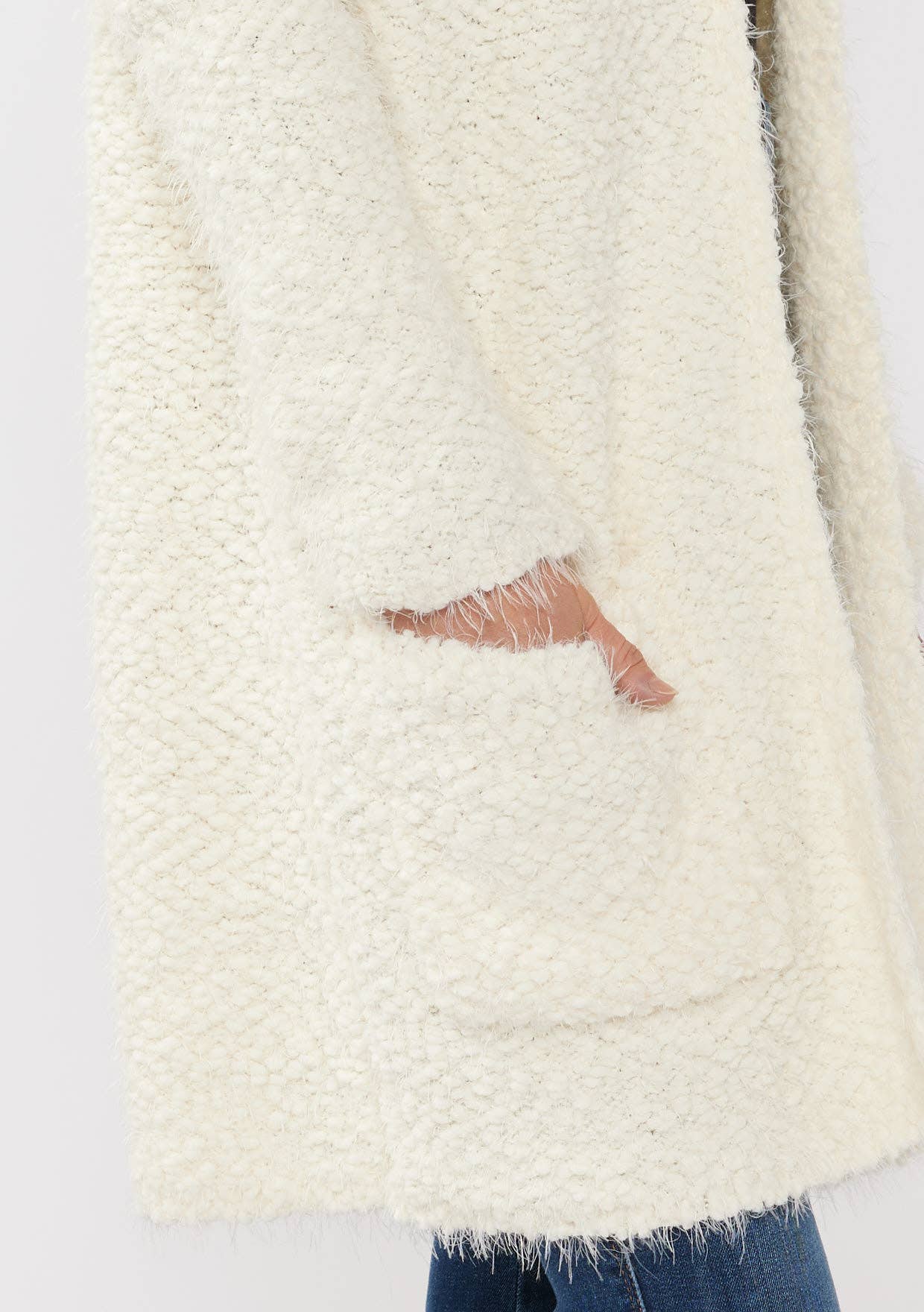 Lovestitch Hooded Cardigan with Pockets, 2 colors