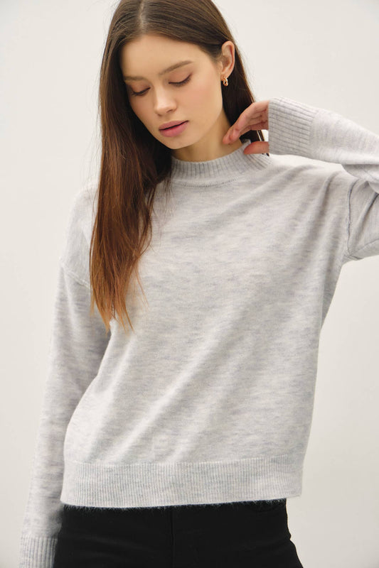 Be Cool Mock Neck Sweater