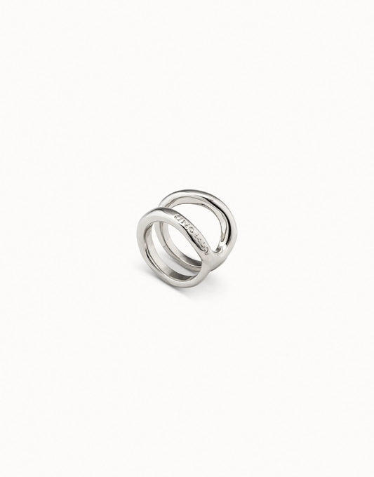 Uno de 50 Shortcut Silver Ring