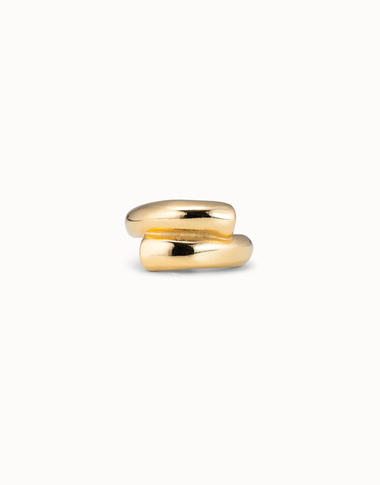 Uno de 50 Crossed Legs Gold Ring