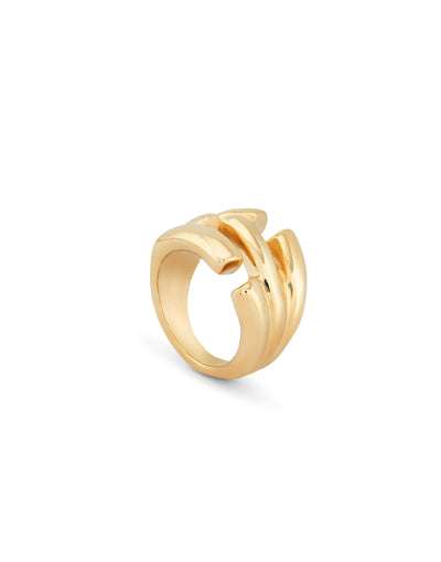 Uno de 50 Electrik Gold Ring