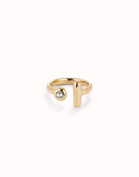 Uno de 50 Be Indomitable Gold Ring