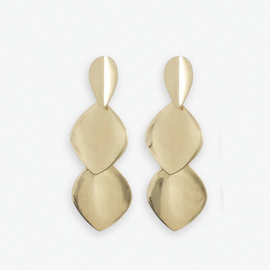 Ink+Alloy Brass Flora Earrings