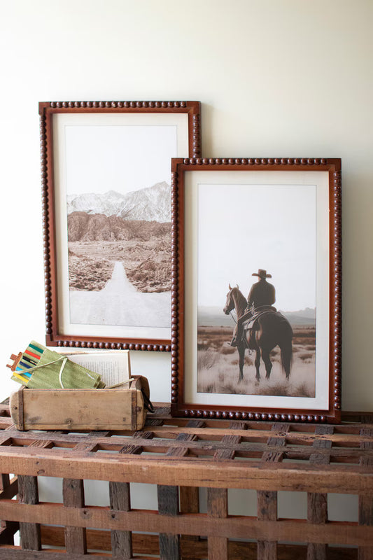 Framed Cowboy & Desert Scene Prints