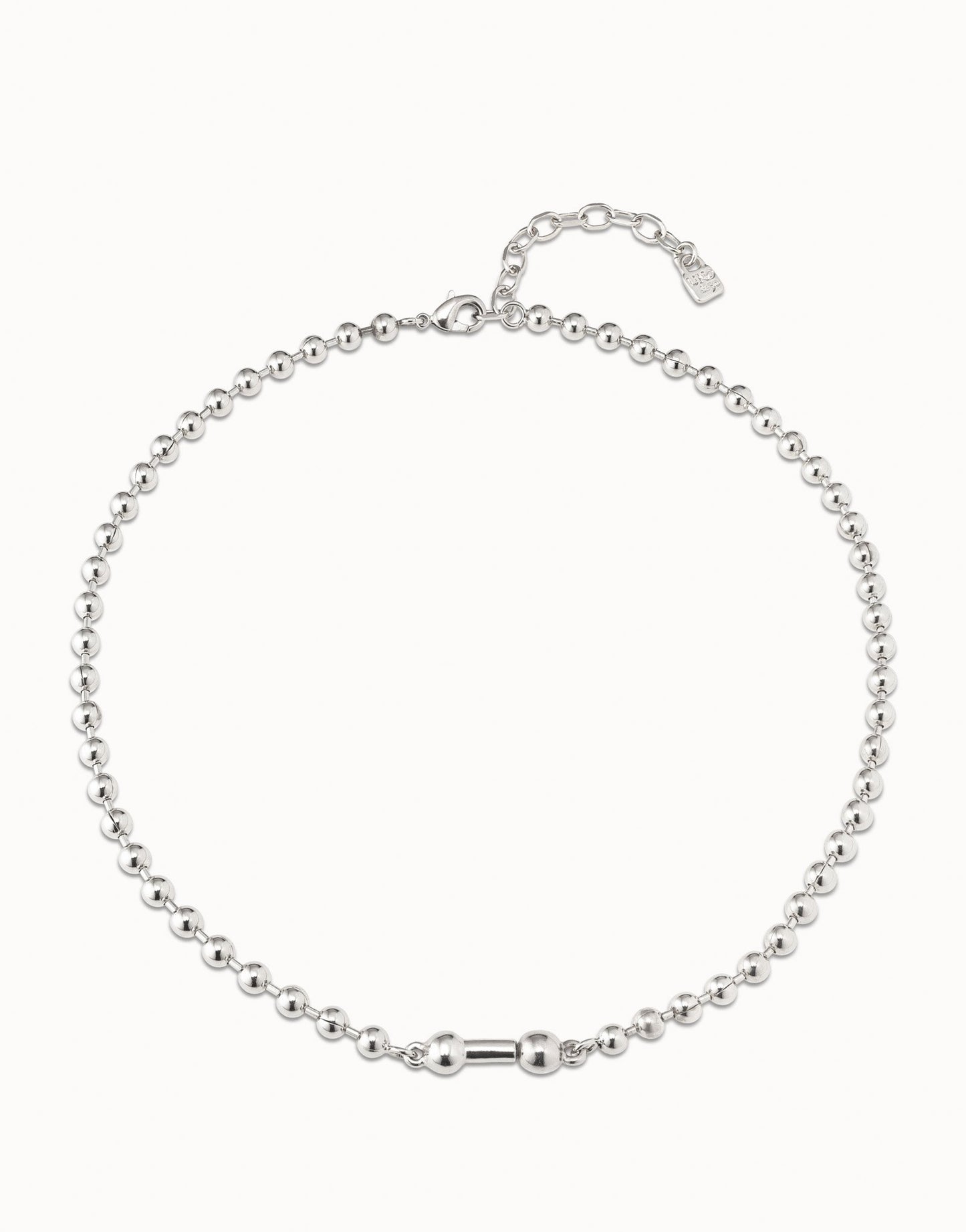 Uno de 50 Pick 1 Silver Necklace