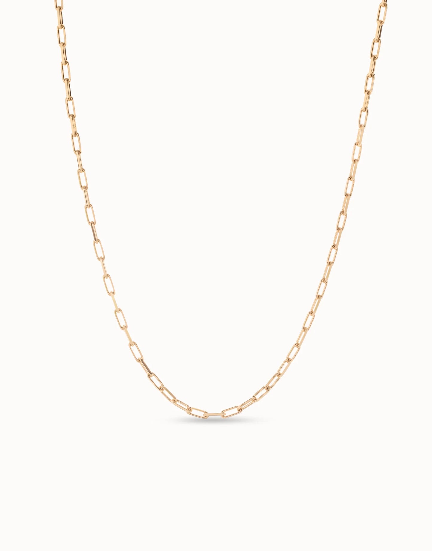 Uno de 50 Long Link Gold Chain Necklace