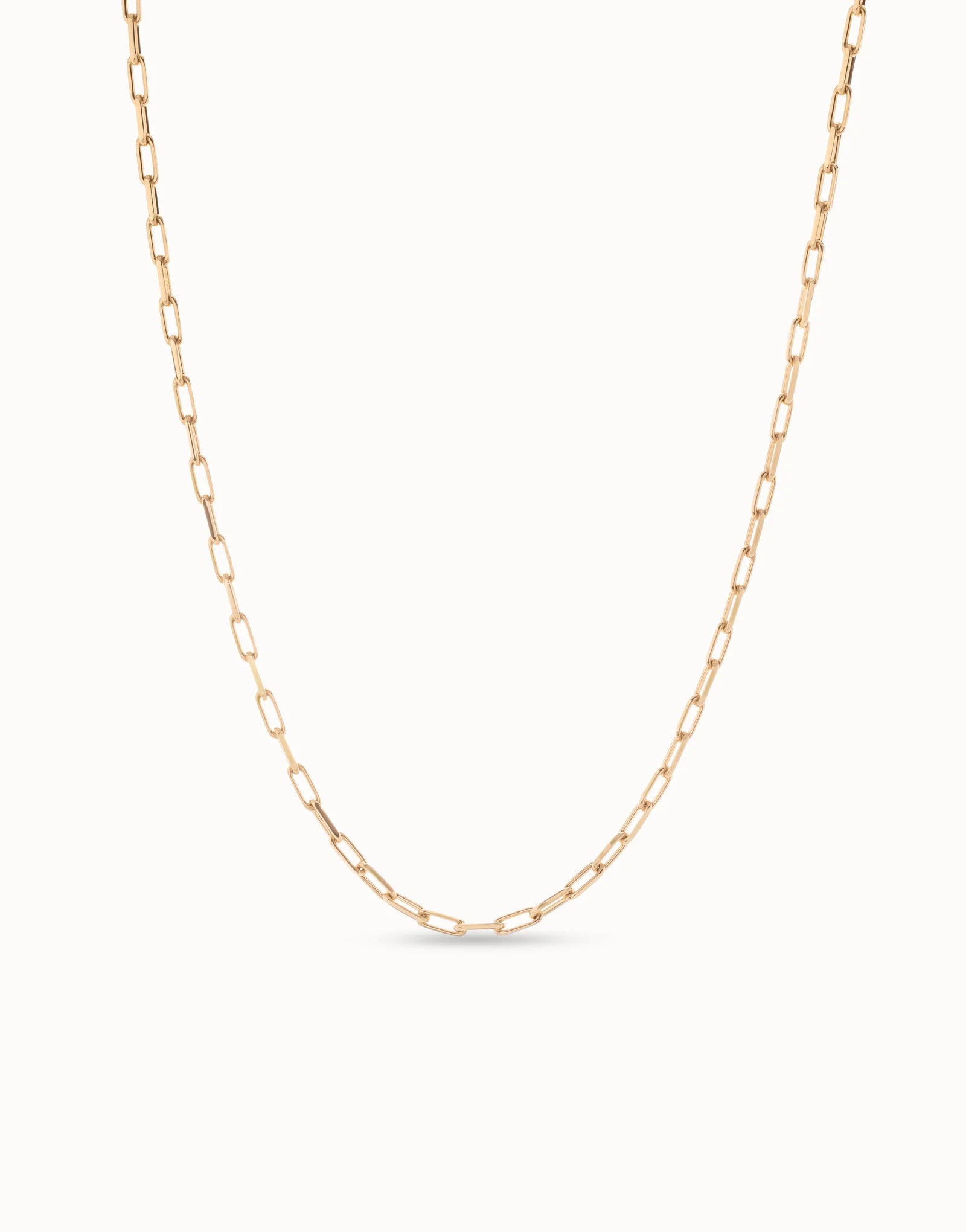 Uno de 50 Long Link Gold Chain Necklace