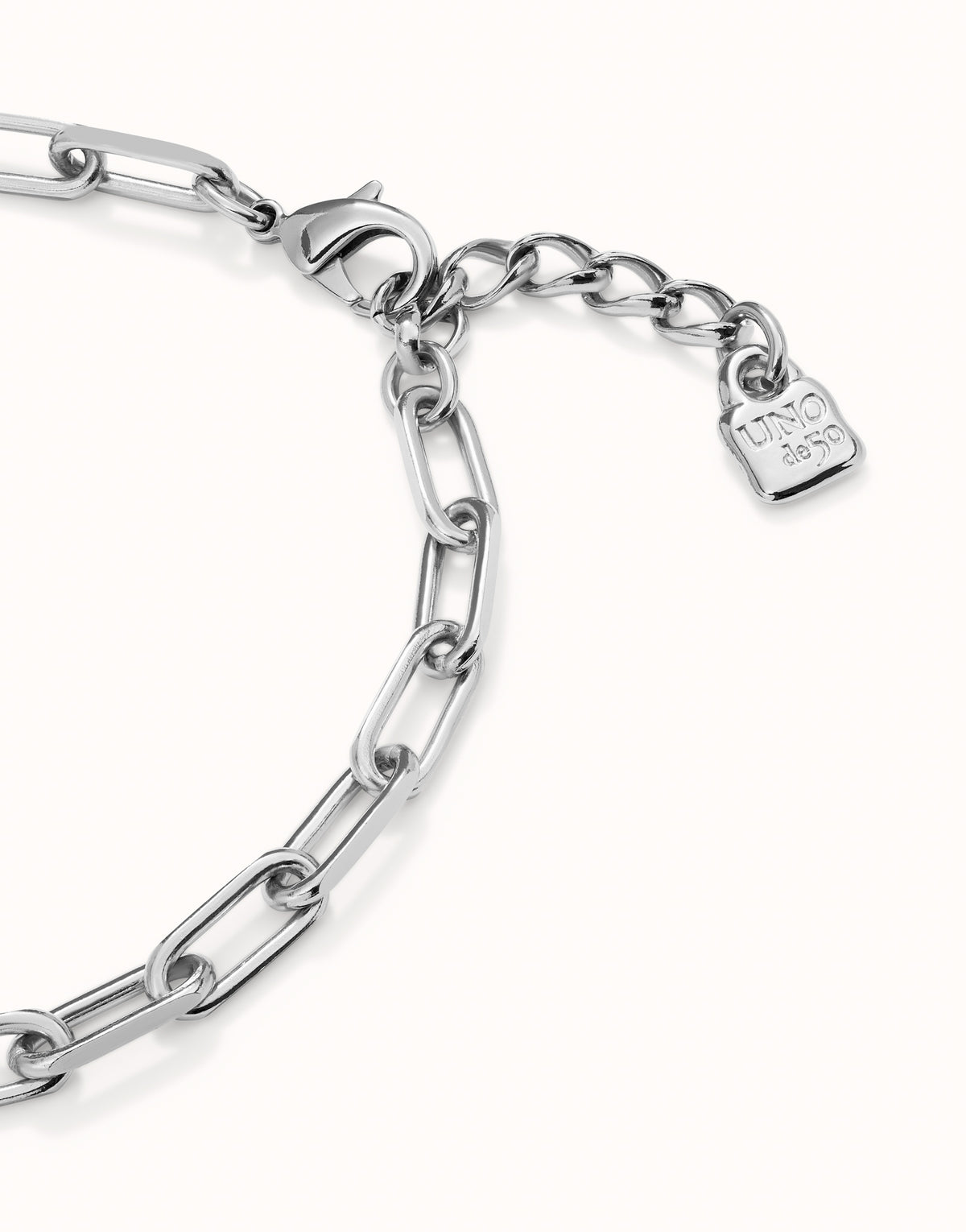 Uno de 50 Be Valiant Silver Necklace