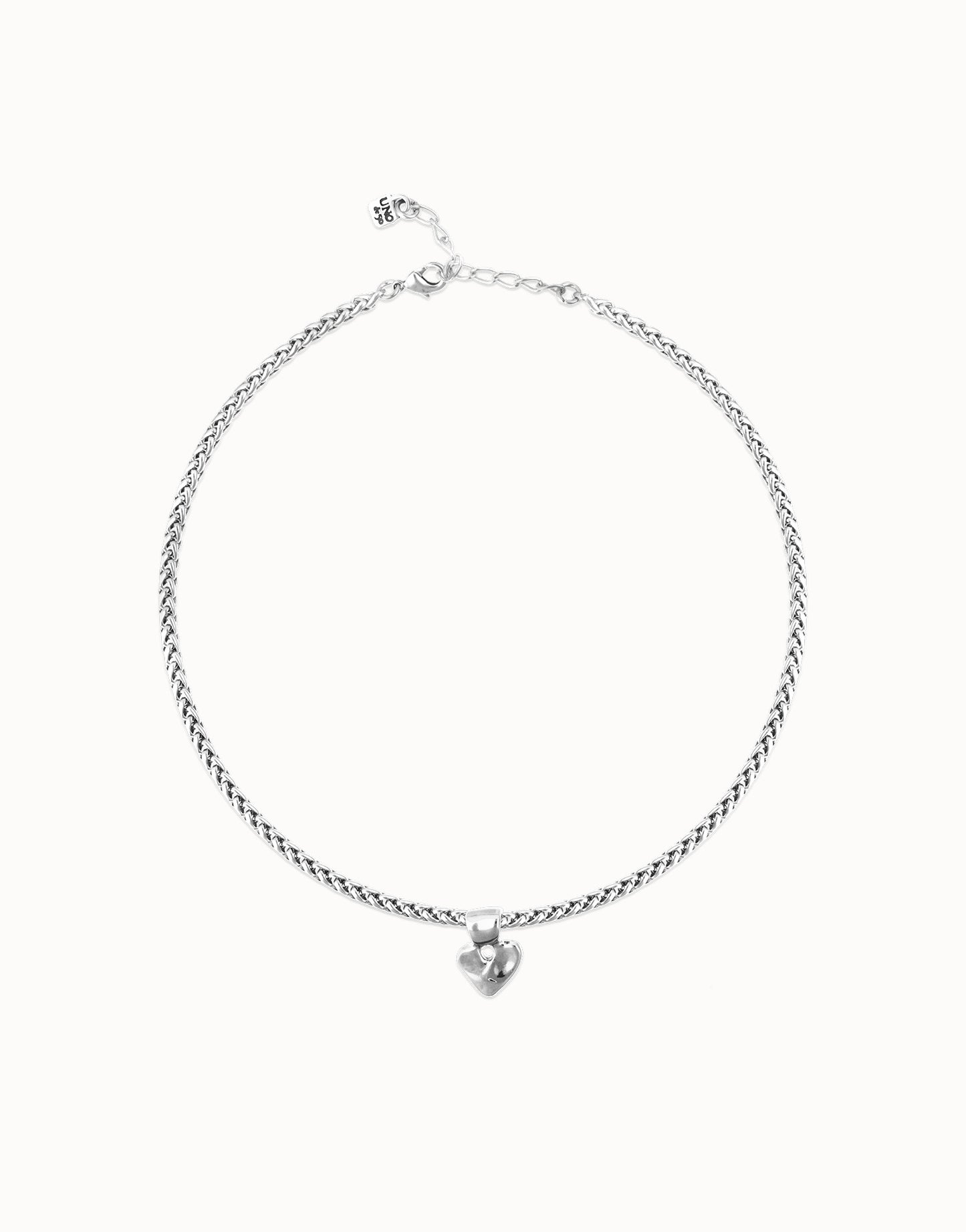 Uno de 50 Palpito Heart Silver Necklace