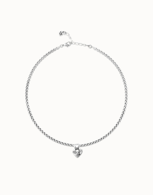 Uno de 50 Palpito Heart Silver Necklace