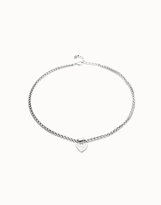 Uno de 50 Palpito Heart Silver Necklace