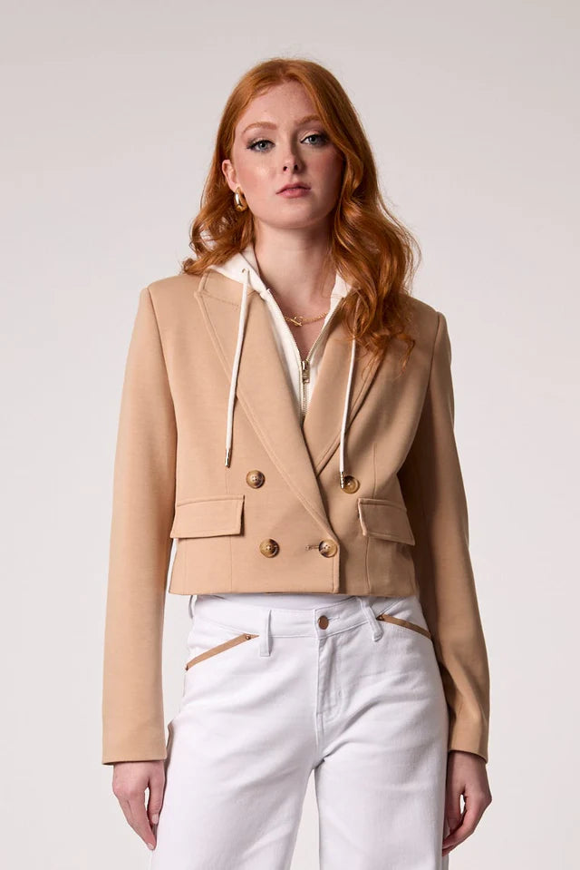 Blue Revival Chloe Cropped Hooded Jacket