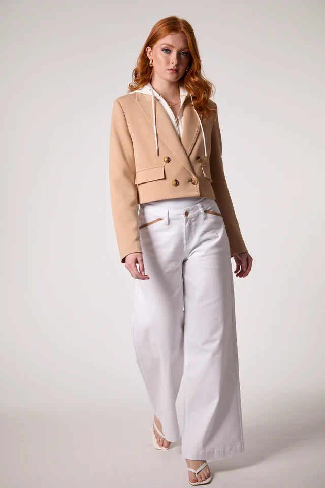 Blue Revival Chloe Cropped Hooded Jacket