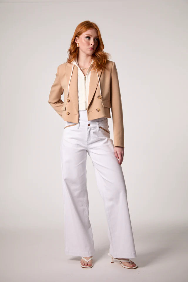 Blue Revival Chloe Cropped Hooded Jacket