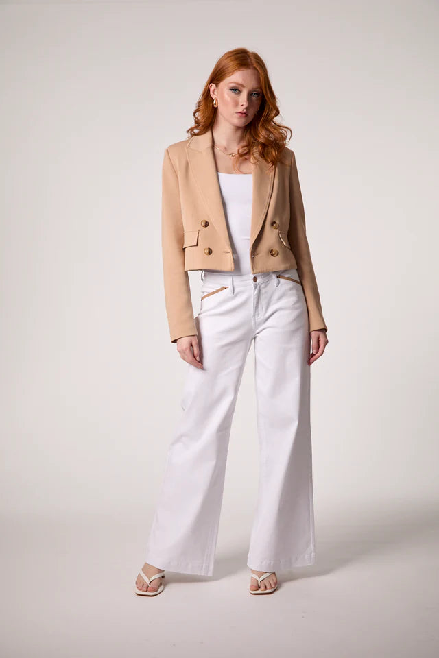 Blue Revival Chloe Cropped Hooded Jacket
