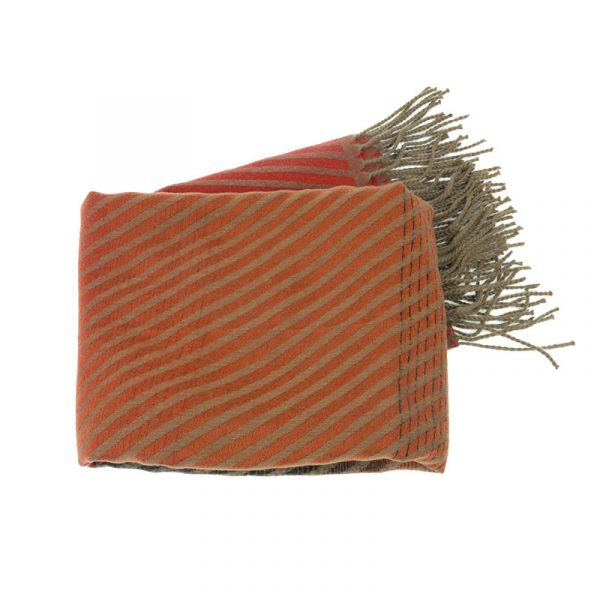 Joy Susan Scarlet Circle & Stripes Scarf