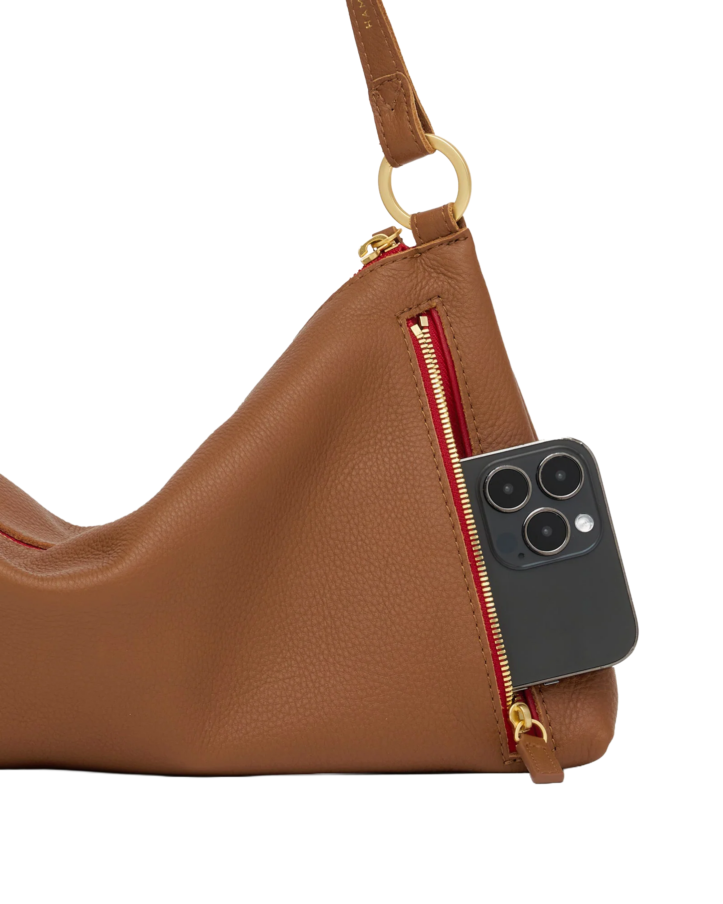 Hammitt Kyle Medium Handbag in Mahogany Pebble