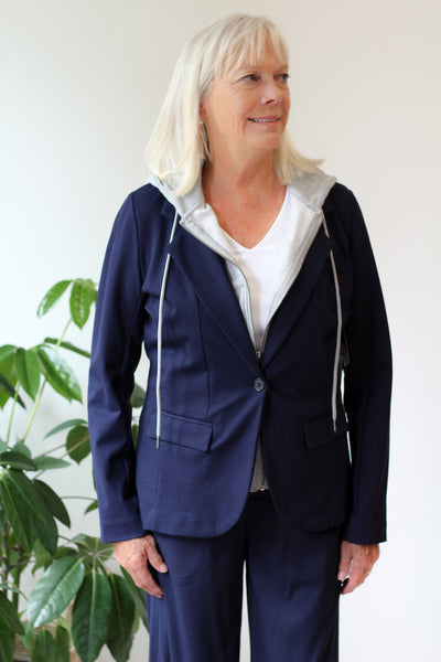 Liverpool Boyfriend Blazer with Removable Hood
