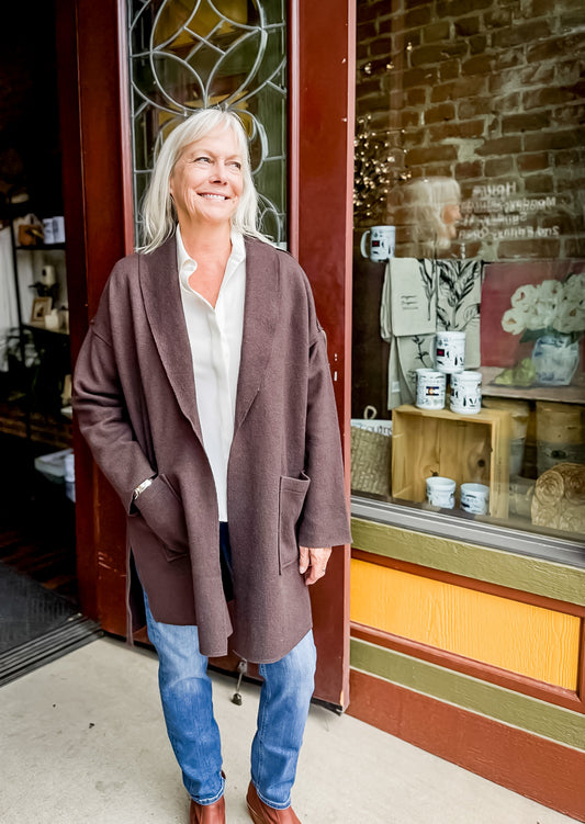 Olivia by Habitat Boiled Wool Town Car Coat