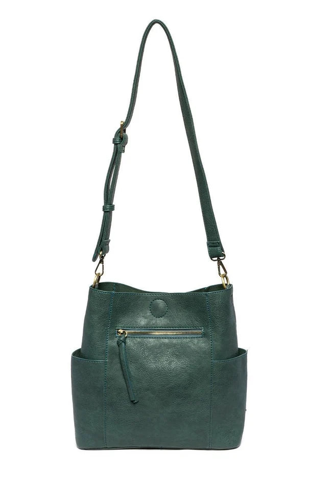 Joy Susan Kayleigh Bucket Bag in Deep Teal
