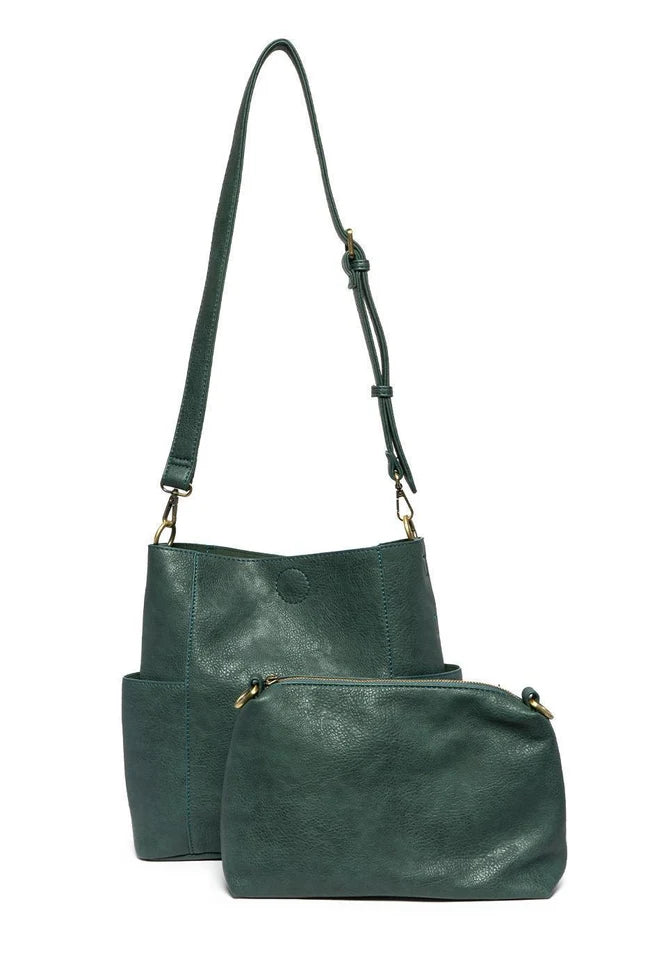 Joy Susan Kayleigh Bucket Bag in Deep Teal