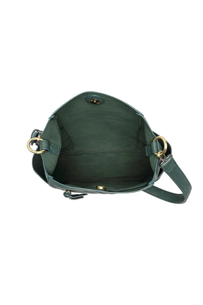 Joy Susan Kayleigh Bucket Bag in Deep Teal