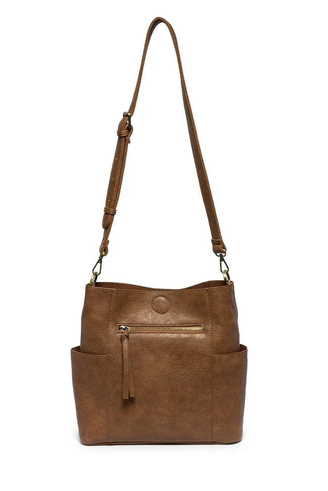 Joy Susan Kayleigh Bucket Bag in Roasted Pecan