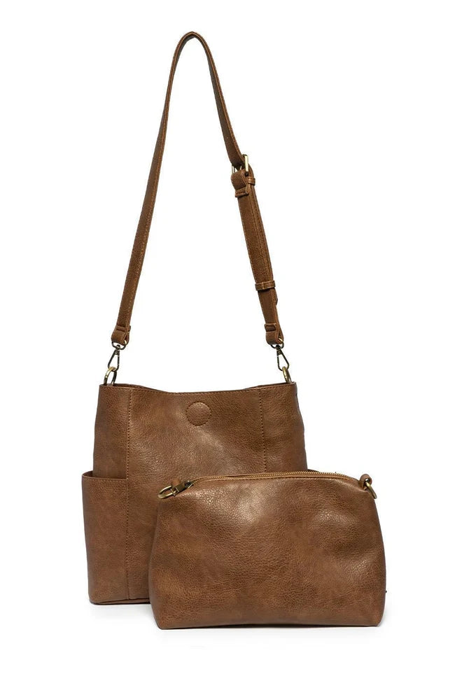 Joy Susan Kayleigh Bucket Bag in Roasted Pecan