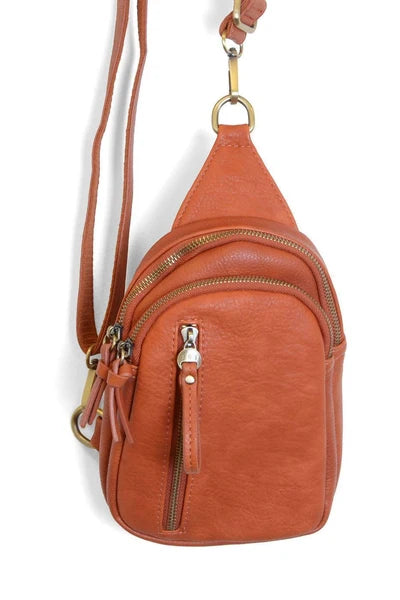 Joy Susan Skyler Sling Bag in Burnt Orange