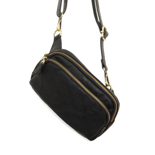Joy Susan Kylie Double Zip Sling/Belt Bag