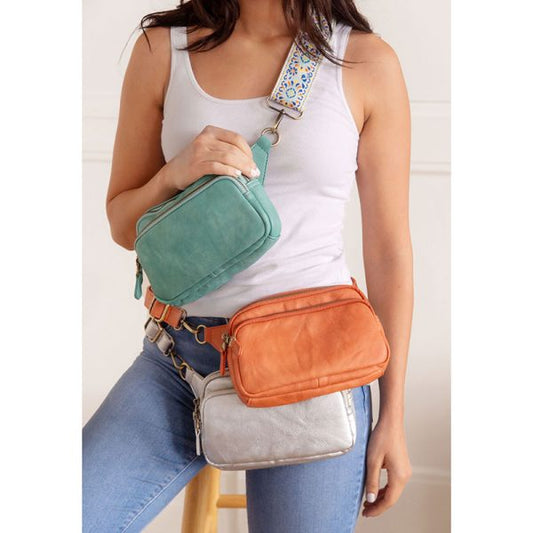 Joy Susan Kylie Double Zip Sling/Belt Bag