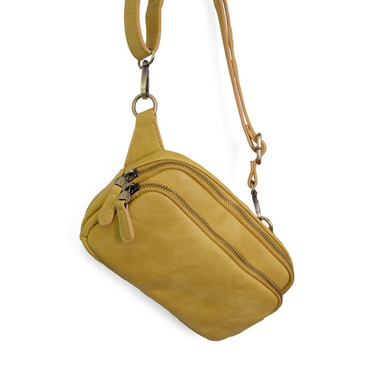 Joy Susan Kylie Double Zip Sling/Belt Bag