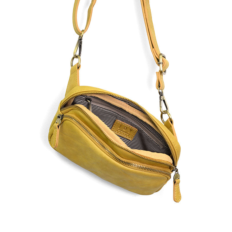 Joy Susan Kylie Double Zip Sling/Belt Bag