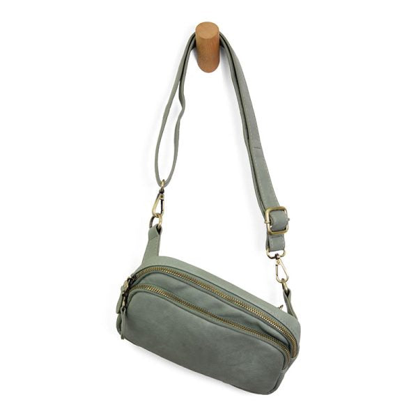 Joy Susan Kylie Double Zip Sling/Belt Bag