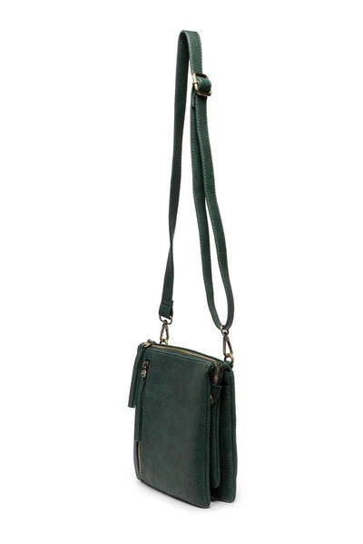 Joy Susan Dawn Multi Pocket Crossbody Bag in Deep Teal