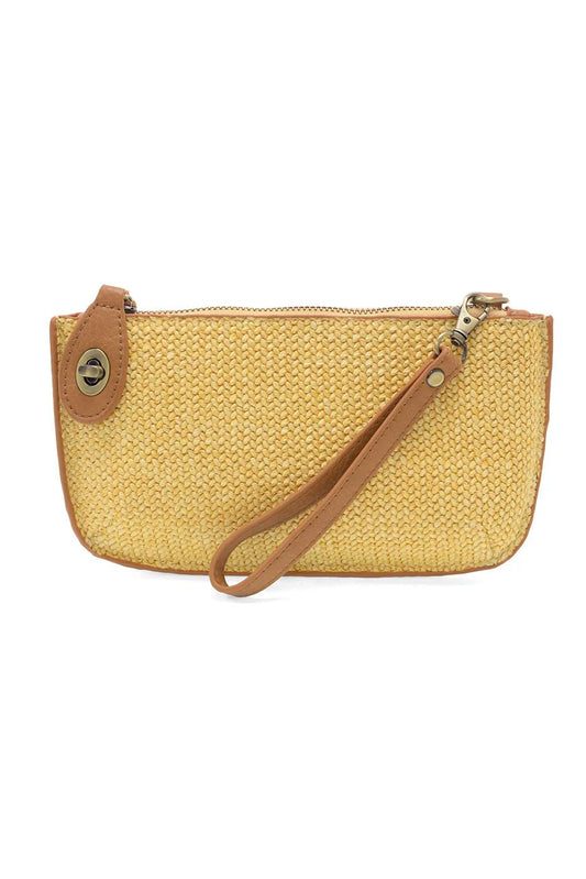 Joy Susan Straw Mini Crossbody Wristlet