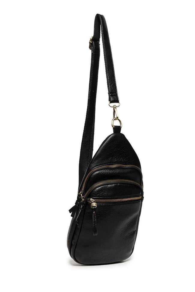 Joy Susan Jas Medium Crossbody Bag in Black