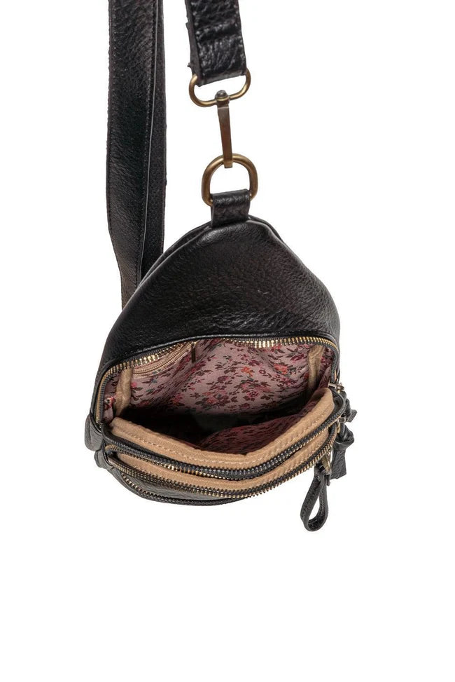 Joy Susan Jas Medium Crossbody Bag in Black