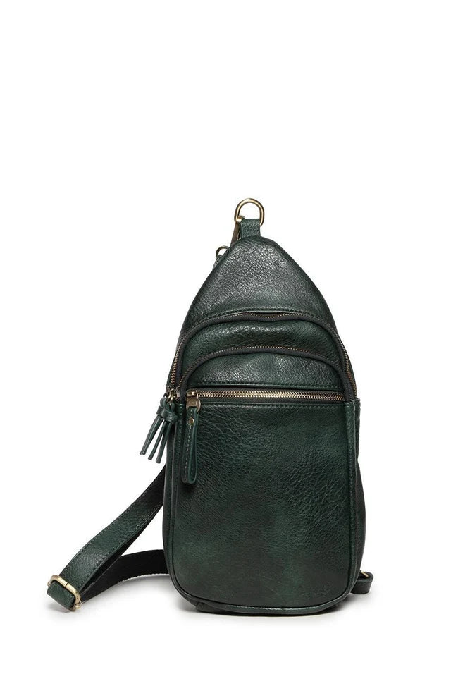 Joy Susan Jas Medium Crossbody Bag in Evergreen