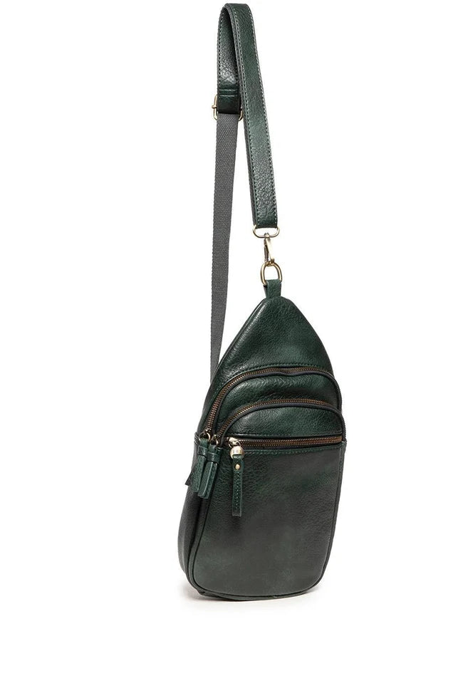 Joy Susan Jas Medium Crossbody Bag in Evergreen