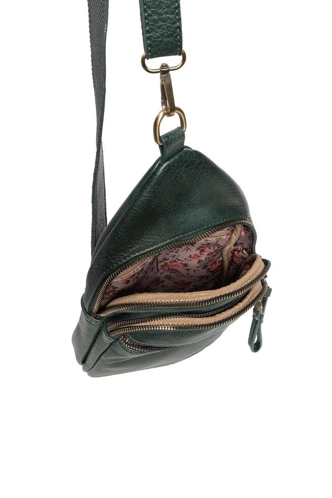 Joy Susan Jas Medium Crossbody Bag in Evergreen