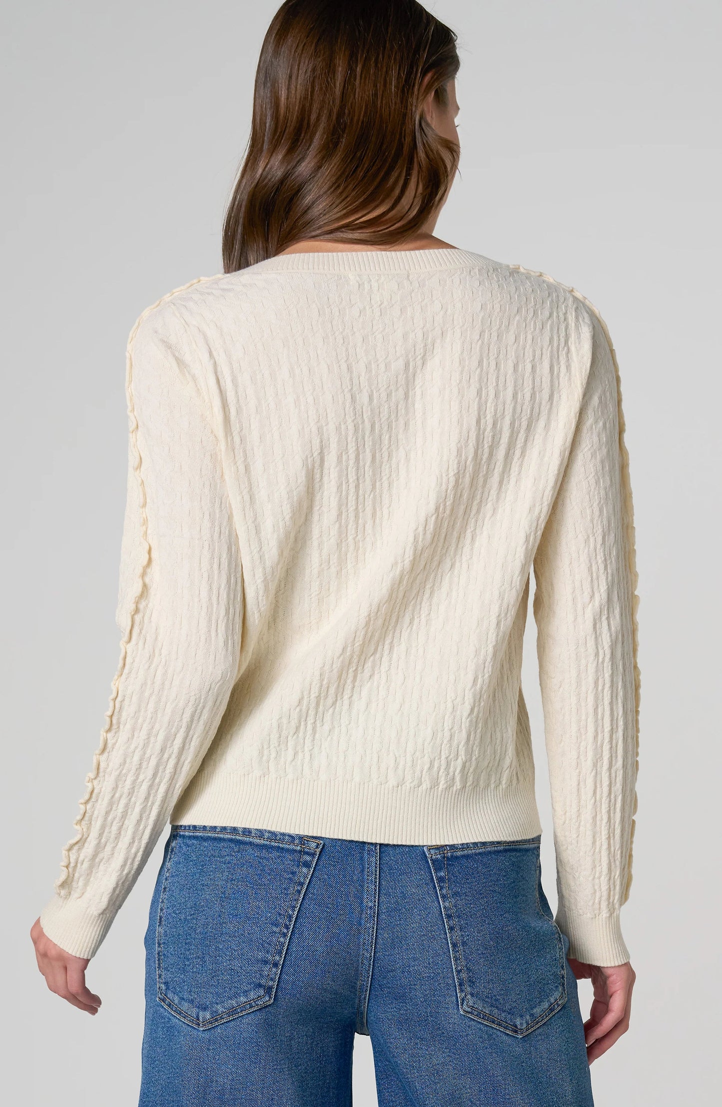 Liverpool Ruffle Cardigan