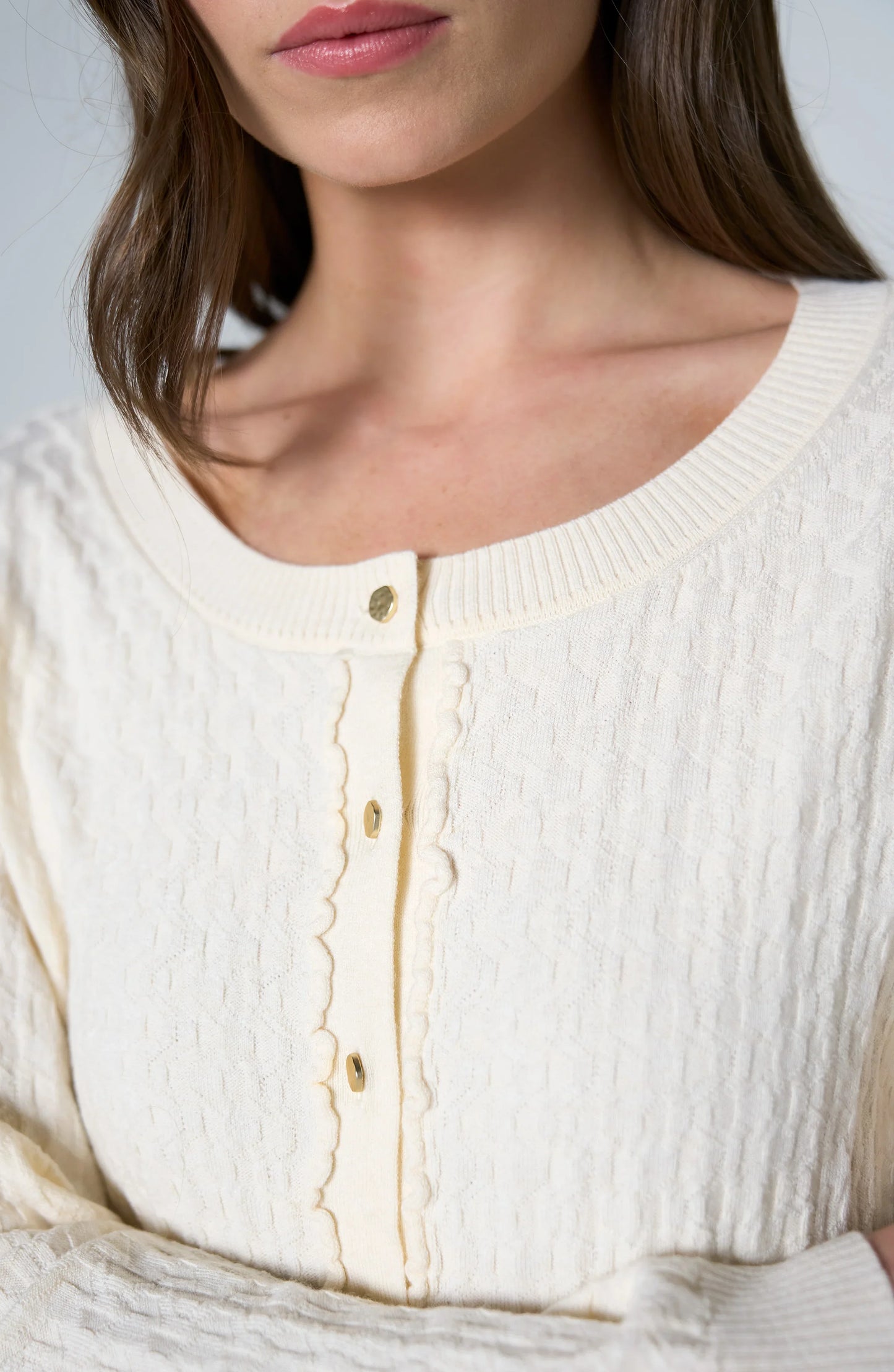 Liverpool Ruffle Cardigan